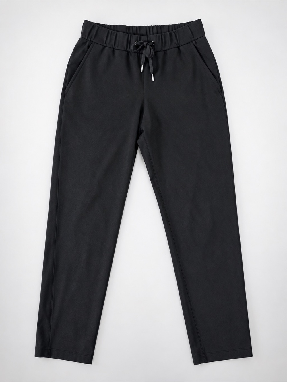 Lululemon Women’s Size 4 Black Pull On Pants Drawstring Straight Leg Athleisure